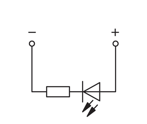 WAGO GmbH & Co. KG 2-Pin-Bauelement-Basiskle. LED rot,grau 769-209/281-413