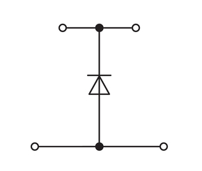 WAGO GmbH & Co. KG Bauelementklemme Diode 1N4007,grau 870-540/281-410