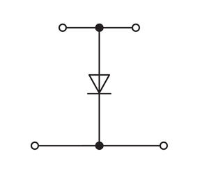 WAGO GmbH & Co. KG Bauelementklemme Diode 1N4007,grau 870-540/281-411