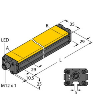 Turck Induktiver Linearwegsensor LI400P0-Q #1590004