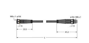 Turck Aktuator- u. Sensorleitung PVC PKG3M-1-PSG3M/TEL