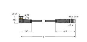 Turck Aktuator- u. Sensorleitung PVC PKW3M-0.3-PSG3M/TEL