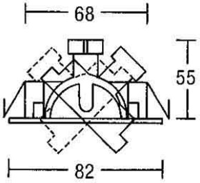 Brumberg Leuchten Einbauleuchte beweglich 50W chr 00203402