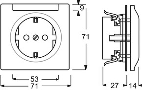 Busch-Jaeger Steckdose alu/si 20 EUN-783