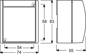 Busch-Jaeger Kreuzschalter 2601/7 W-54