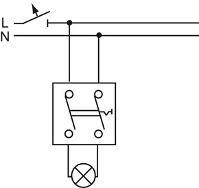 Busch-Jaeger Ausschalter 2601/2 W-54