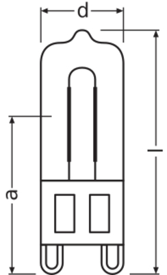 Osram LAMPE Halogenlampe G9 66760PRO 60W 240V G9
