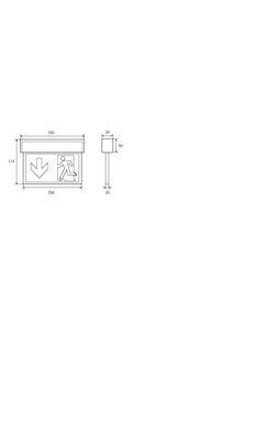 RP-Technik Rettungszeichenleuchte EB + SC/1h KSU011SC