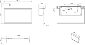 RP-Technik LED-Rettungszeichenleuchte EB 3h, SC GAMW403SC