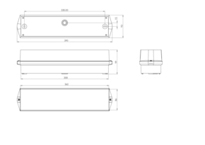 RP-Technik LED-Rettungszeichenleuchte EB 3h, SC KWIW413SC