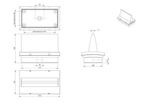 RP-Technik LED-Rettungszeichenleuchte EB 1h, SC PMD401SC