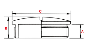 Plica Blindstopfen silbergrau 935370343