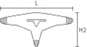 HellermannTyton Verbindungsmuffe 5x16-5x10 T-2 / SF-PUR-BK