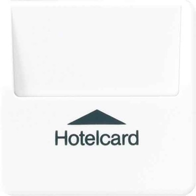 Jung Hotelcard-Schalter alpinweiß ohne Taster-Einsatz CD 590 CARD WW