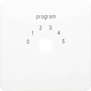 Jung Abdeckung alpinweiß für Programmwahlsch. CD 594-9 WW