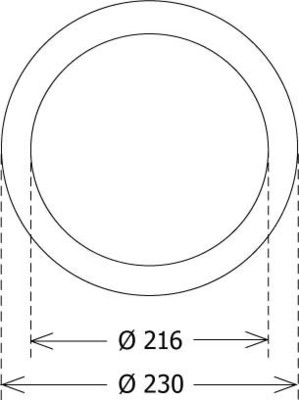 LTS Licht&Leuchten Deckenverstärkungsring Cone CONE 250