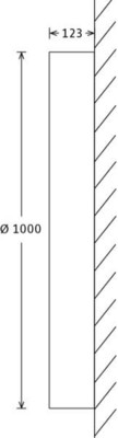 LTS Licht&Leuchten LED-Wandleuchte 165W 3000K 8819lm PLL231000301/DALI si