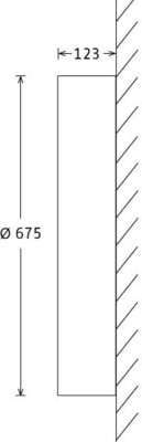 LTS Licht&Leuchten LED-Wandleuchte 99W 3000K 7409lm PLL23675301/DALI si