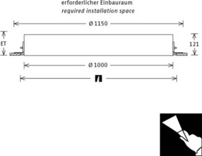 LTS Licht&Leuchten LED-Einbauleuchte 165W 3000K 9971lm PLL251000302/DALI