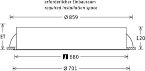 LTS Licht&Leuchten LED-Einbauleuchte 99W 3000K 7409lm PLL27700301/DALI si