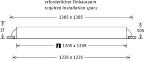 LTS Licht&Leuchten LED-Einbauleuchte 197W 3000K 19690lm PLL571225301/DALI si