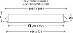 LTS Licht&Leuchten LED-Einbauleuchte 112W 3000K 10620lm PLL57925301/DALI si