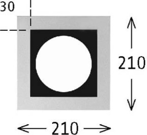 LTS Licht&Leuchten Einbaugehäuse 1-flammig ET140mm SCER 2.1140 weiß