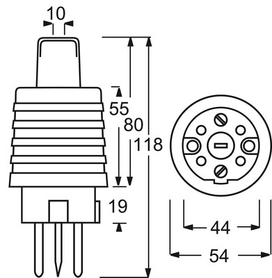 Busch-Jaeger Perilex-Stecker 16A weiß 2364 SW