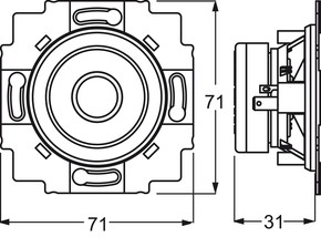 Busch-Jaeger Lautsprecher-Einsatz 2" 8223 U