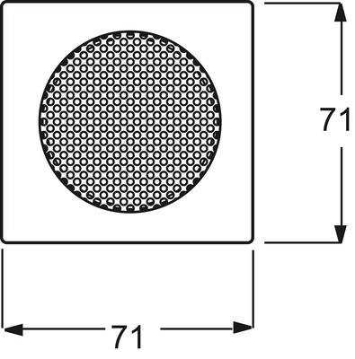 Busch-Jaeger Zentralscheibe elfenb./ws f.EB-Lautsprecher 8253-72