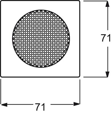 Busch-Jaeger Zentralscheibe alusilber f.EB-Lautsprecher 8253-783