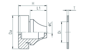 Jacob Dichtungsdurchführung EPDM M20 RAL7035 G502-1020-01