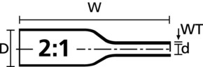 HellermannTyton Schrumpfschlauchmarkierer blau 50 mm 553-60139(100)