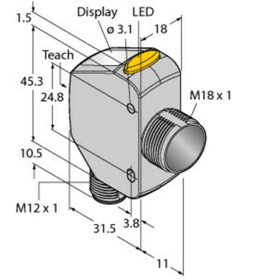 Turck Opto-Sensor Q4XTBCOD300-Q8