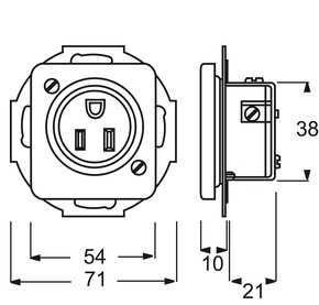 Busch-Jaeger Steckdose, Reflex SI, 15 A 3015 EUC-214