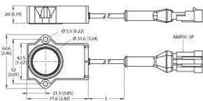 Turck Miniatur Drehgeber mit Analogausgang RI360P1-Q #100000194