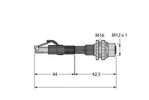 Turck Leitung für Industrial Ethernet / PROFINET RJ45SFKSDD44167.5M