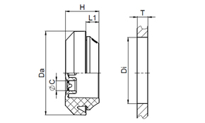 Jacob Dichtungsdurchführung TPE V-0 M20 lichtgrau G507-1020-00