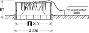 LTS Licht&Leuchten LED-Einbaudownlight 4000K 75Gr FLIR 400.2040.01 si