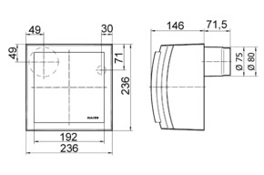 Maico AP-Ventilator 21W,61cbm/h,IPX5 ER-AP 60 VZ