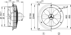 Maico Axial-Wandventilator ex-geschuetzt DZQ 50/6 B Ex e