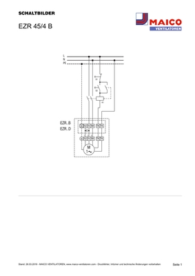 Maico Axial-Rohrventilator Wechselstrom DN 450 EZR 45/4 B