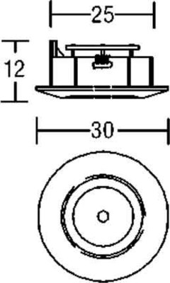 Brumberg Leuchten LED-Lichtpunkt 1xLED 1W weiß P3654W