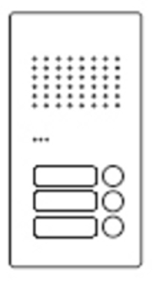 Ritto Türstation Pur Edelstahl Acero Audio, 3WE RGE1810325