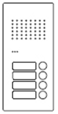 Ritto Türstation Pur Edelstahl Acero Audio, 4WE RGE1810425