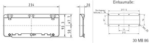 Bals Elektrotech. Betätigungsklappe 12Module 58019