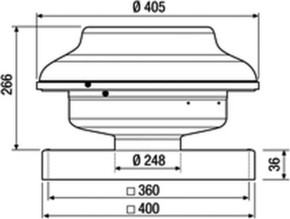 Maico Radial-Dachventilator DN 250 EHD 25