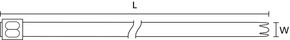 HellermannTyton Edelstahlkabelbinder 362x16mm MBT14UH SS316 ML 50