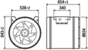 Maico Diagonal-Ventilator EDR 63