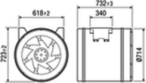 Maico Diagonal-Ventilator EDR 71